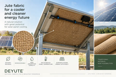 Tejido de yute para refrigerar paneles solares: una línea de investigación con potencial para la energía fotovoltaica