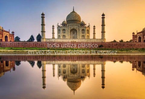 India utiliza plástico en lugar de yute debido a la escasez