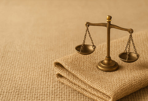 ¿Qué significa que un tejido de yute pese 10 onzas?