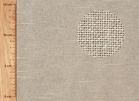 tela de lino y algodón 320 cm ancho detalle