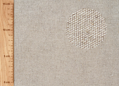 tela lino algodón 170 g:m² 300 cm ancho detalle