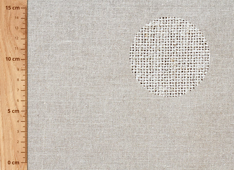 tela de lino 233 g:m² 296 cm ancho detalle