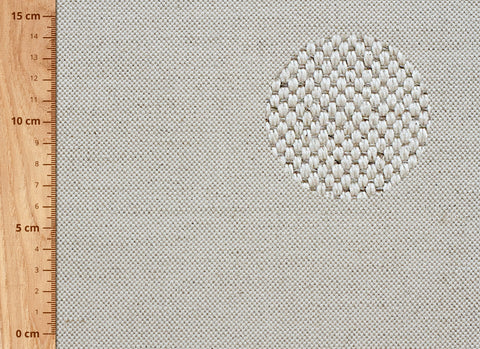 tela lino algodón 376 g:m² 306 cm ancho detalle