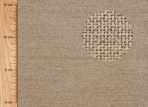 tela de lino gruesa 466 g:m² 315 cm ancho detalle