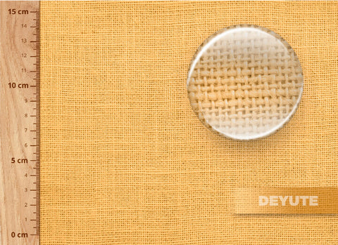 pieza textil de yute en color salmón