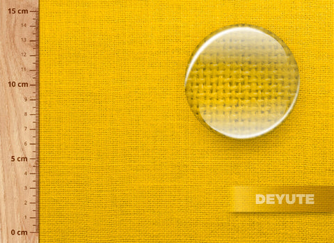 tejido de yute en color amarillo