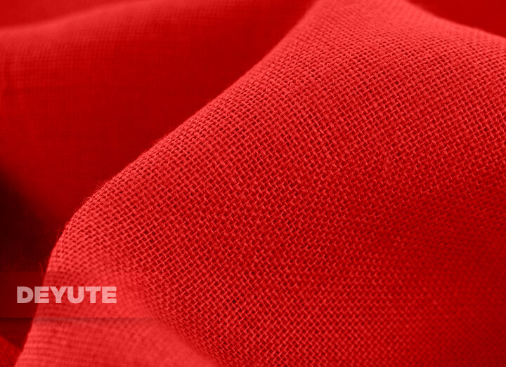 Tela de yute en color Rojo | Deyute