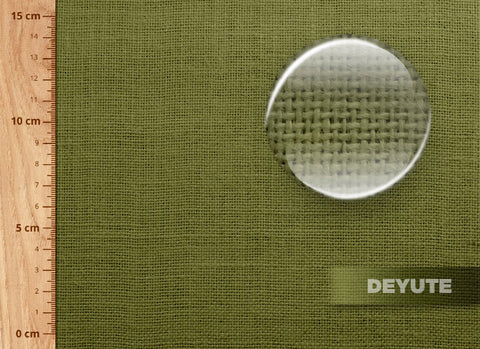 tejido de yute en color kaki