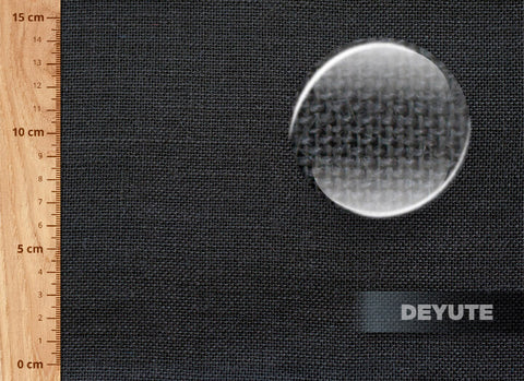 yute tintado en color negro