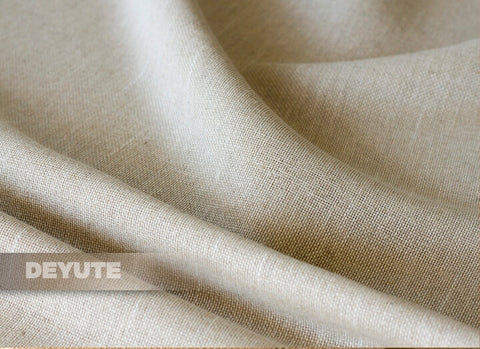 tela de lino y algodón 320 cm ancho