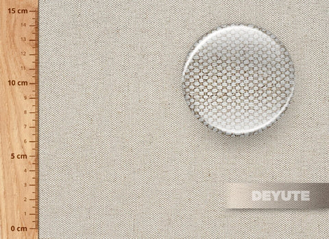 tela lino algodón 301 g:m² 303 cm ancho detalle