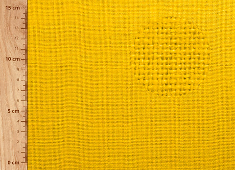 tejido de yute en color amarillo