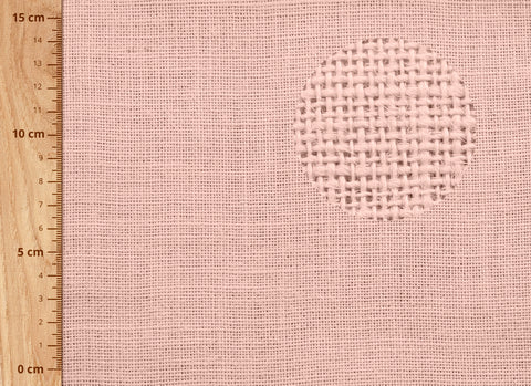 tela de yute en color rosa