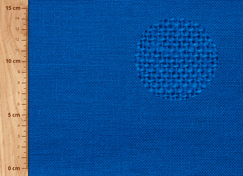 tela de yute en color azul royal